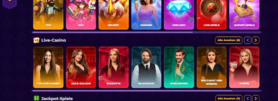 Spielen im Casino Lobby