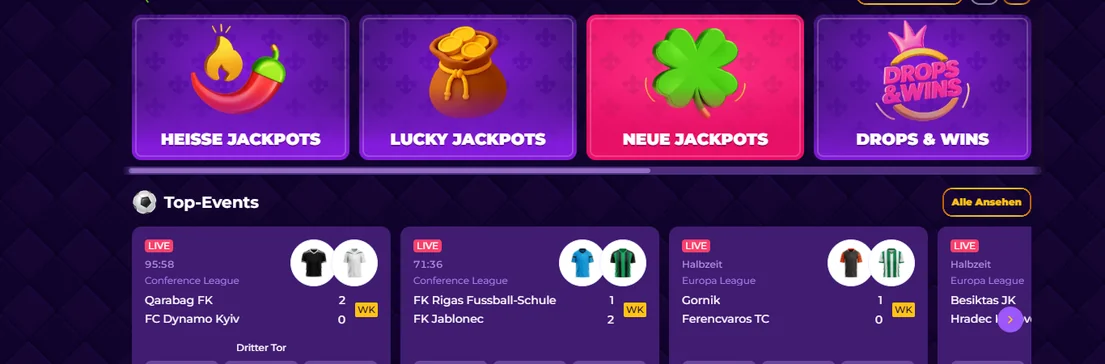 Jackpots und Sport ansehen