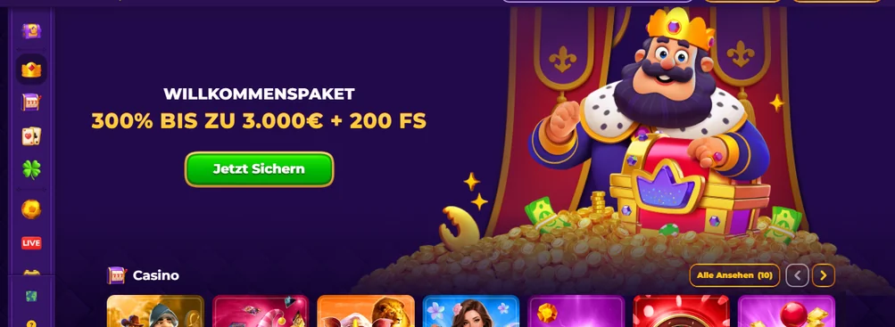 Bonus bei Royal Game Casino sichern