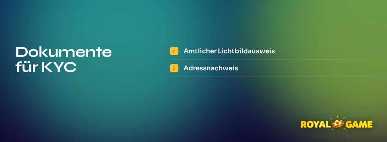 Verifizierungsdokumente einreichen
