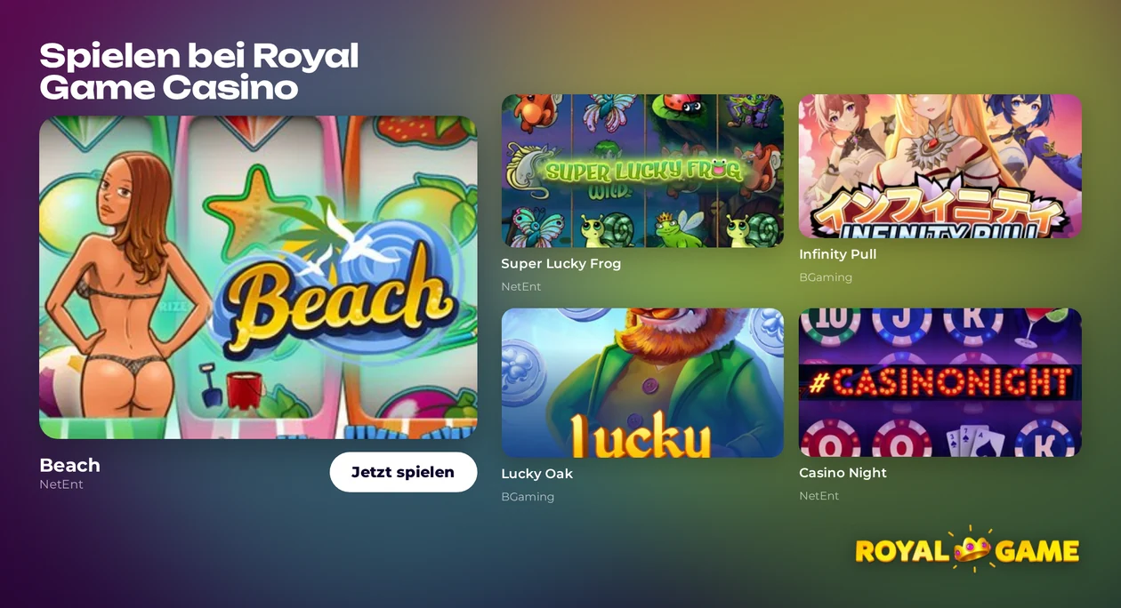 Slots in der Lobby entdecken